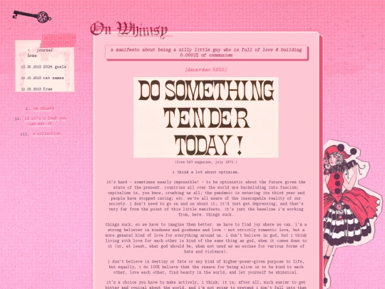 journal/essays/whimsy screenshot
