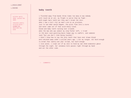 journal/magnets/babyteeth screenshot