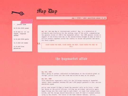 journal/notes/mayday screenshot