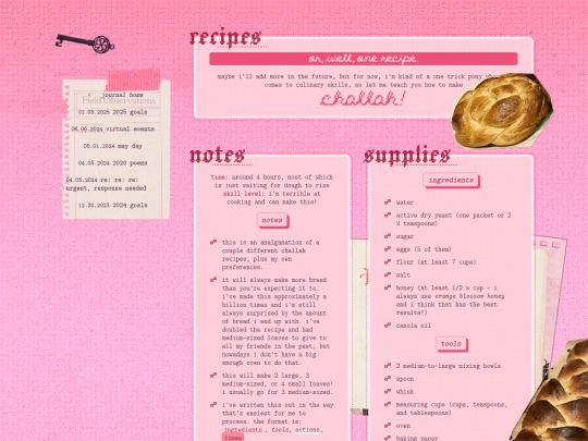 journal/recipes/challah screenshot