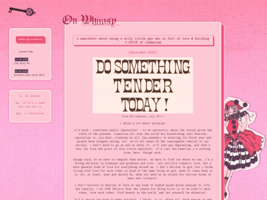journal/whimsy screenshot