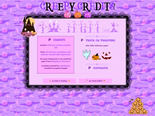 shrines/halloween/credits screenshot