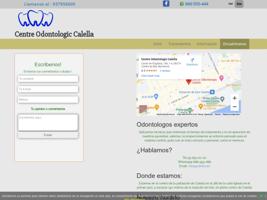 Odonto/contacto screenshot