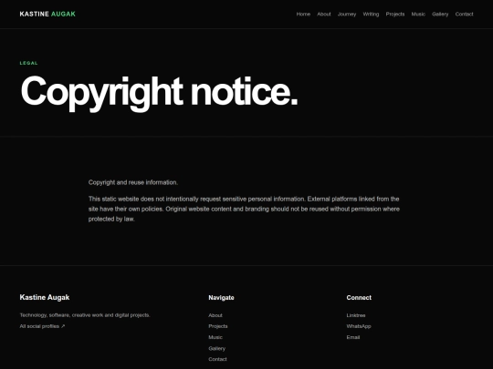 copyright screenshot
