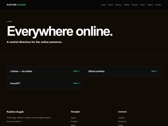 links screenshot