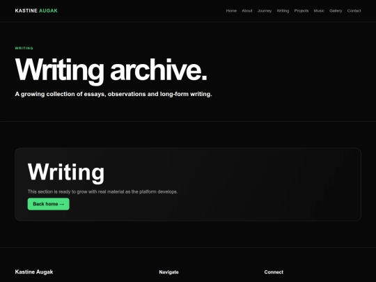 writing screenshot