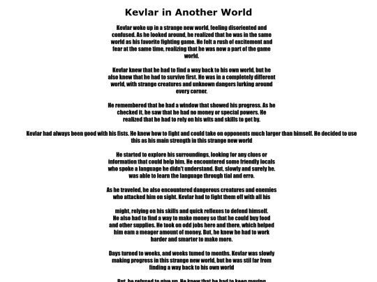 The new /kevlar screenshot