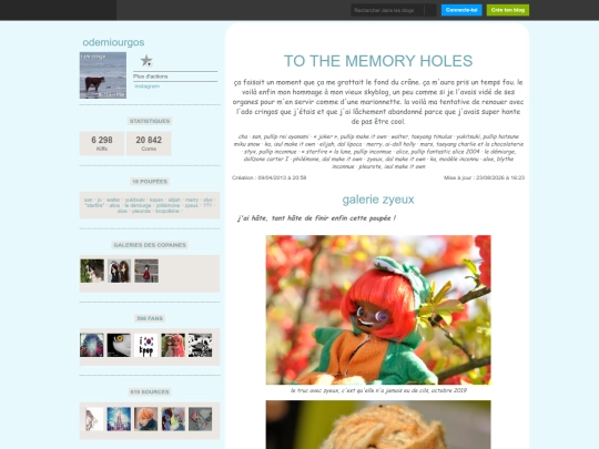 skyblog/galeriezyeux screenshot