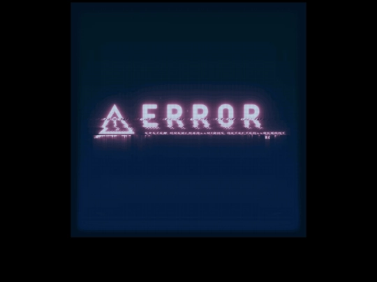 error screenshot