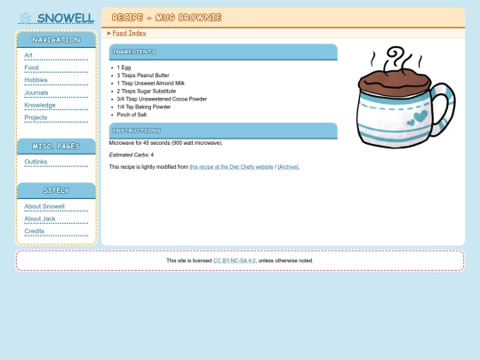 food/recipes/mug-brownie screenshot