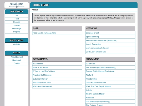 links screenshot