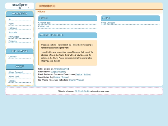projects screenshot
