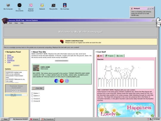index screenshot