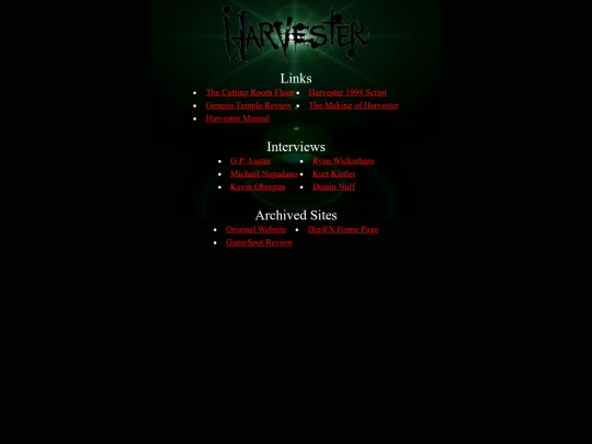 links screenshot