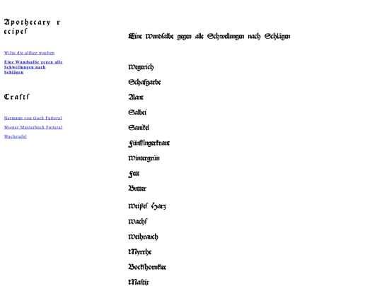 codex/log/wundsalbe-01 screenshot