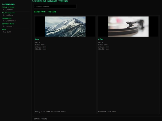 index screenshot