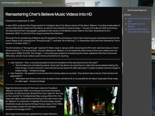 Magazine/remastering-cher-believe screenshot