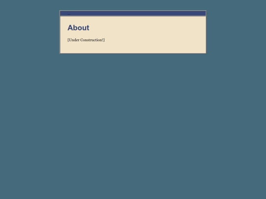 blog/about screenshot