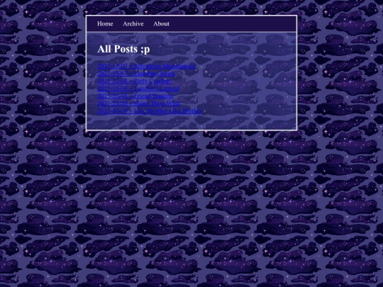 blog/archive screenshot