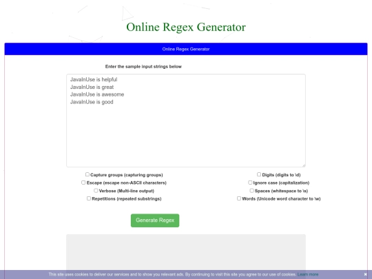 regex screenshot