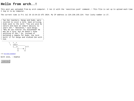 arch screenshot