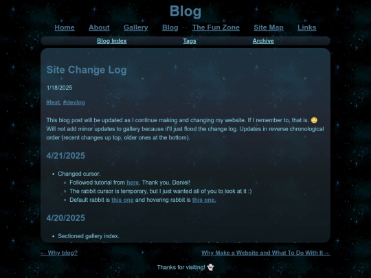 blog/posts/2025-01-18-site-change-log screenshot