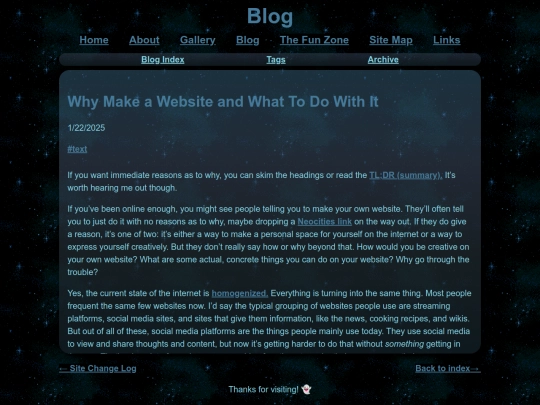 blog/posts/2025-01-22-make-a-website-and-what-to-put-on-it screenshot