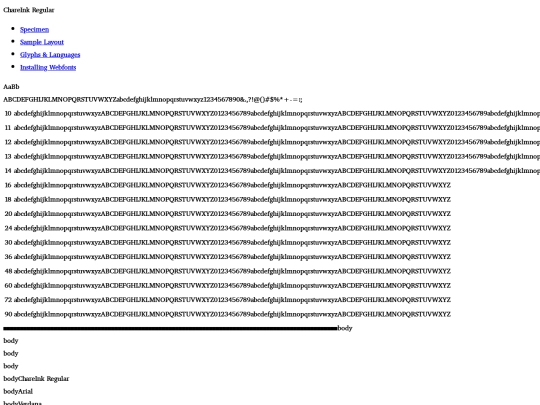 fonts/chareink-regular-demo screenshot