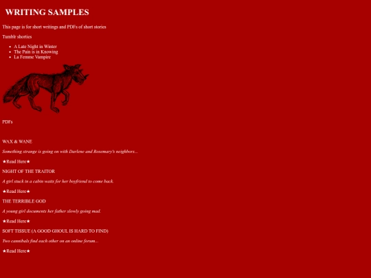 writing screenshot