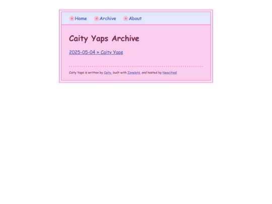 archive screenshot