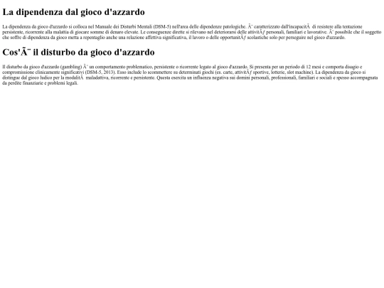 dipendenze/ilgioco screenshot