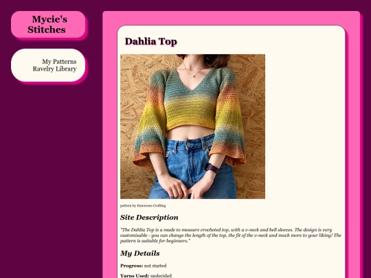 mycies-stitches/ravelry-library/ravelry-library screenshot