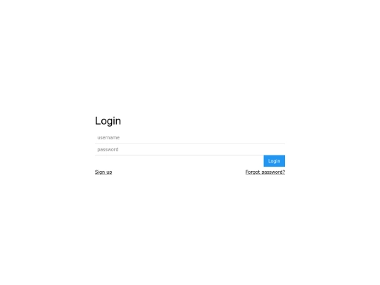 login screenshot
