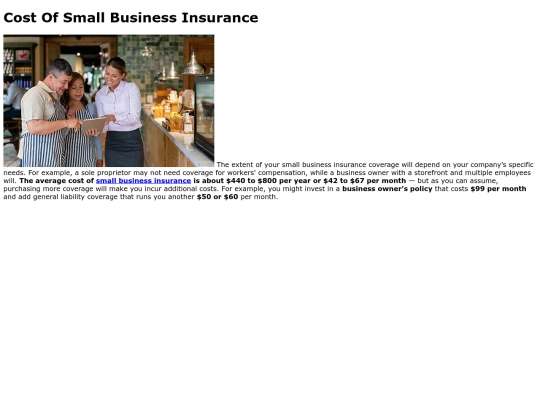 cost-of-small-business-insurance screenshot