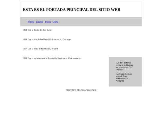 html/gestas screenshot