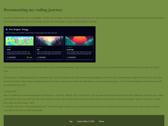 Coding screenshot