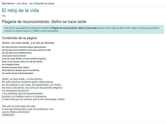 El_reloj/Pgina_Plegaria_de_reconocimie..._.1018 screenshot
