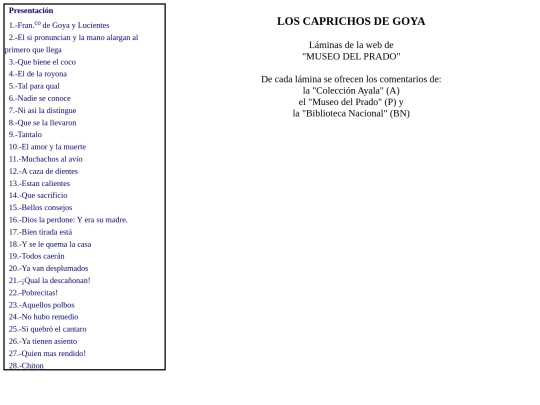 Sierra/CaprichosGoya screenshot