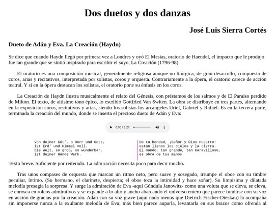 Sierra/duetos screenshot