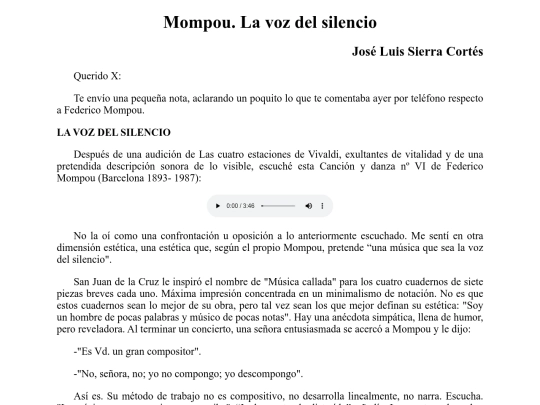 Sierra/mompou screenshot