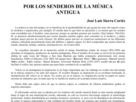 Sierra/musicaAntigua screenshot