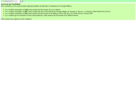 biblica/vocabulario screenshot