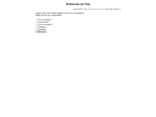 tests/DefiniendoMiVida screenshot
