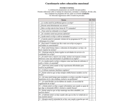 tests/EducacionEmocional screenshot