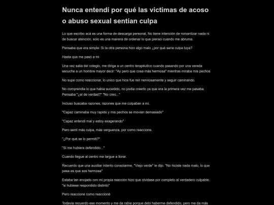 Nuncaentendilaculpa screenshot