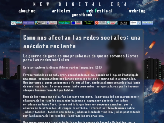 articles/gaza-war-social-media.es screenshot