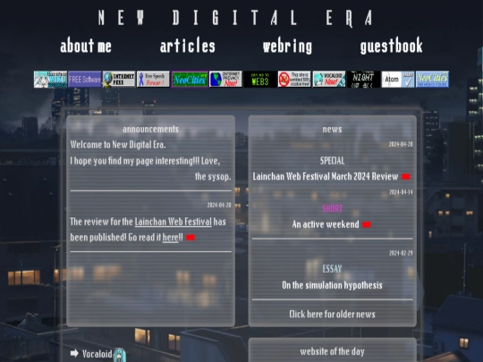 index screenshot