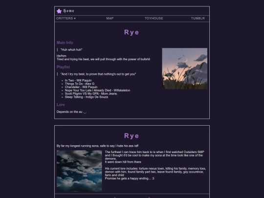 Critters/Rye screenshot