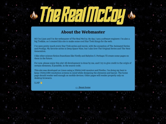 pages/about screenshot