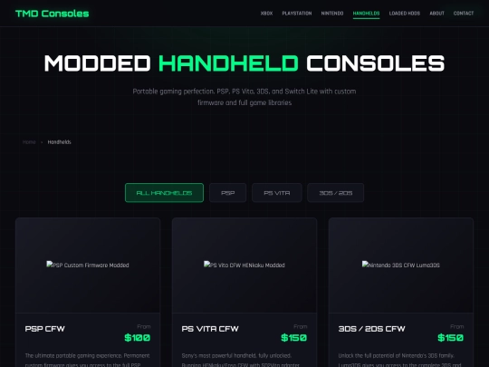 handhelds screenshot